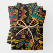 Türkis-saftig "Aztec Dream" Elegante Wanderung Pap Geschenkpapier Set (Beispiel)