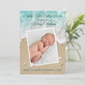 Türkis Sandy Toes Salty Kisses Frohe Weihnachten (Stehend Vorderseite)