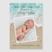 Türkis Sandy Toes Salty Kisses Frohe Weihnachten