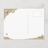 Türkis Sandy Toes Salty Kisses Frohe Weihnachten Postkarte (Rückseite)