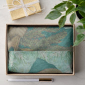 Türkis Santa Seidenpapier (Geschenk)