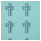 Türkis-Schein-Kreuz-Gewebe Stoff (Muster)