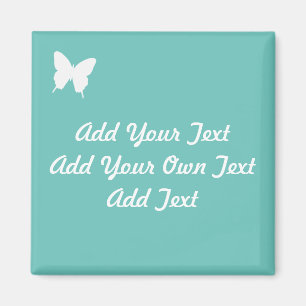 Türkis-Schmetterling, der Save the Date Magneten Magnet