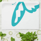 Türkis-Schmetterlingsfliege, Raupe, Muster, Insekt Geschirrtuch (Gefaltet)