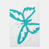 Türkis-Schmetterlingsfliege, Raupe, Muster, Insekt Geschirrtuch (Vertikal)