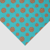 Türkis-Schokoladensplitterplätzchen Seidenpapier (Ausschnitt)