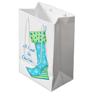 Türkis-Schuh-Liebhaber aller will ich Mittlere Geschenktüte