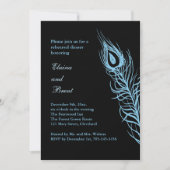 Türkis Schütteln Sie Ihren Schwanz Federn Rehearsa Einladung (Vorderseite)