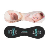 Türkis Schwarzer bester Vater je Typografie Modern Baseball (Paneele)