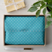 Türkis-Schweizer punktiert | Seidenpapier (Geschenk)