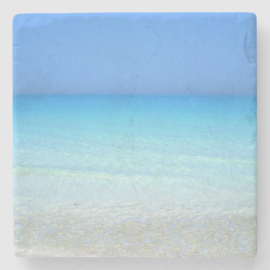 Türkis-Seascape-Landschaft Steinuntersetzer (Vorderseite)
