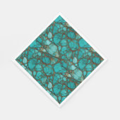 Türkis Serviette (Ecke)