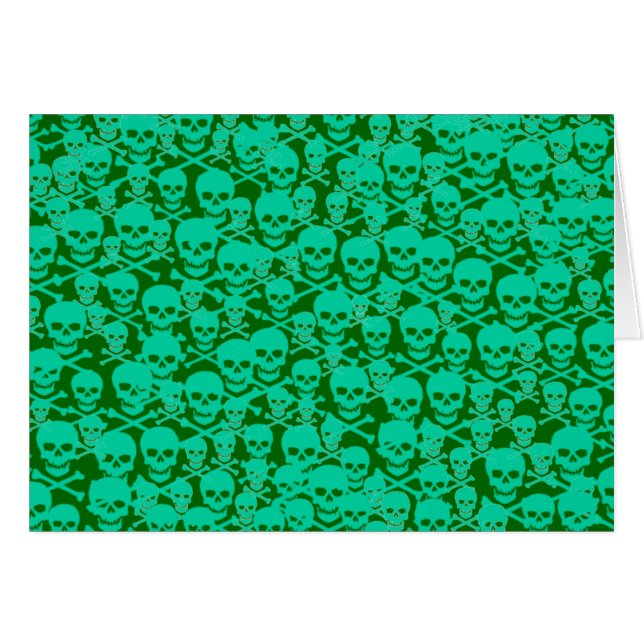 Türkis Skulls (Vorderseite (Horizontal))