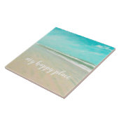 Türkis Sky Beach Seascape Fliese (Seite)