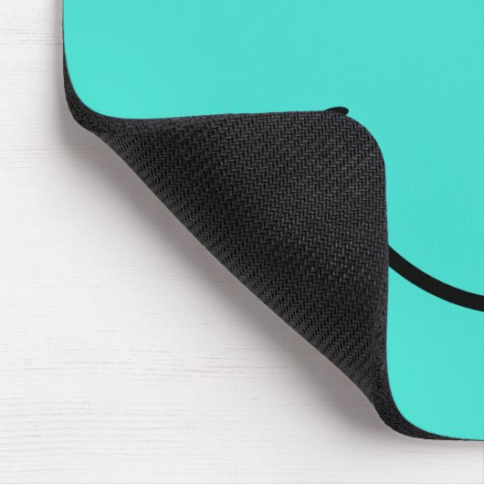 Türkis Smile Mousepad (Ecke)