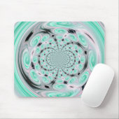 Türkis Soft Cloud Swirt Mousepad (Mit Mouse)