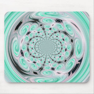 Türkis Soft Cloud Swirt Mousepad