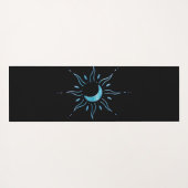 Türkis Sonne Yogamatte (Rückseite (Horizontal))