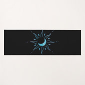 Türkis Sonne Yogamatte (Vorderseite (Horizontal))
