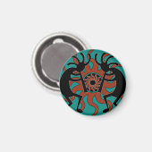Türkis Southwestern Design Kokopelli Magnet (Vorderseite/Rückseite)