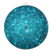 Türkis Sparkle Dartscheibe (vorne)