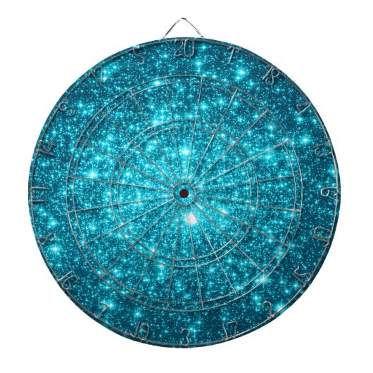 Türkis Sparkle Dartscheibe (vorne)