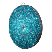 Türkis Sparkle Dartscheibe (Vorderseite rechts)
