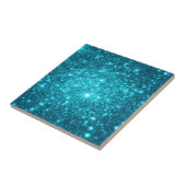 Türkis Sparkle Fliese (Seite)