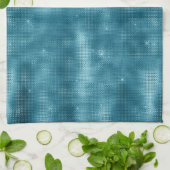 Türkis Sparkle Geschirrtuch (Gefaltet)