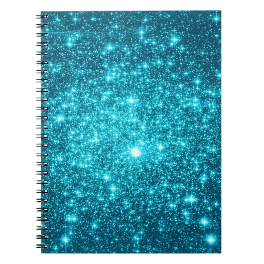Türkis Sparkle Notizblock (Vorderseite)