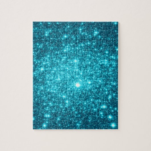 Türkis Sparkle Puzzle (Vertikal)