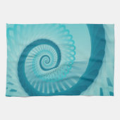 Türkis-Spirale Handtuch (Horizontal)