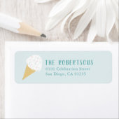 Türkis Sprinkles Eiscreme Geburtstag (Insitu)