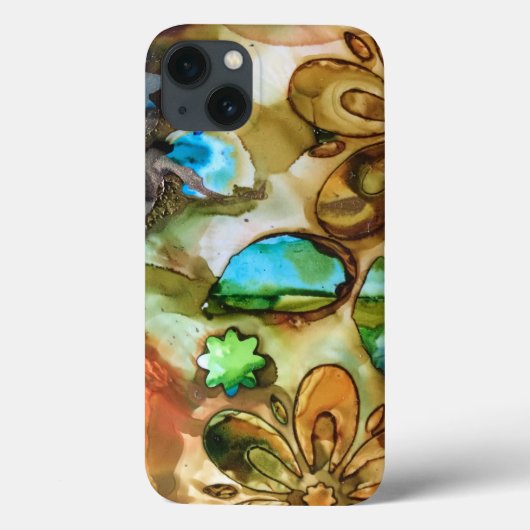 Türkis-Spritzen iPhone 6/6s "starker extremer" Case-Mate iPhone Hülle (Rückseite)