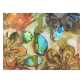 Türkis-Spritzen-Tischdecke Tischdecke (Vorderseite (Horizontal))