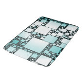 Türkis Squashmatte Badematte (Schrägansicht)