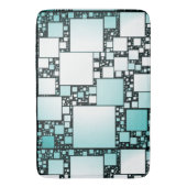 Türkis Squashmatte Badematte (Vorderseite Vertikal)