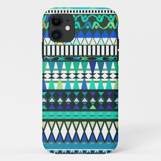 Türkis-Stammes- Muster iPhone 5 Case-Mate Cas Hülle (Rückseite)