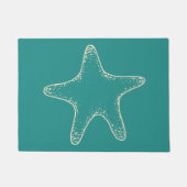 Türkis Starfish Doormat Fußmatte (Vorderseite)