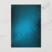 Türkis-Steampunkirche Hintergrund mit Gears Begleitkarte (Rückseite)