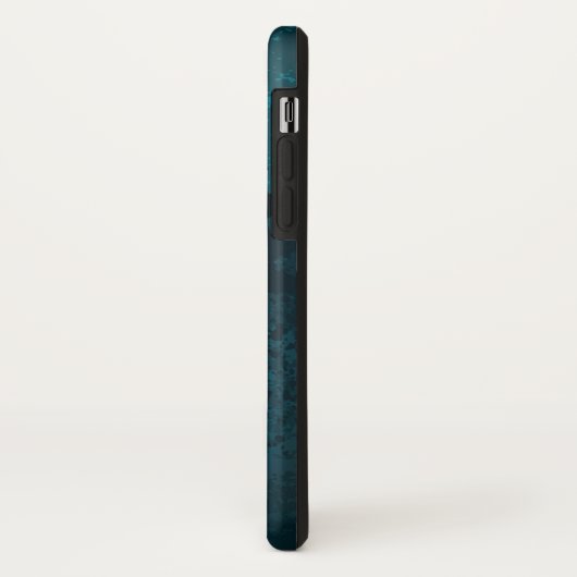 Türkis-Steampunkirche Hintergrund mit Gears Case-Mate iPhone Hülle (Hinten/Links)