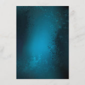 Türkis-Steampunkirche Hintergrund mit Gears Hinweiskarte (Rückseite)