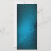 Türkis-Steampunkirche Hintergrund mit Gears Karte (Rückseite)