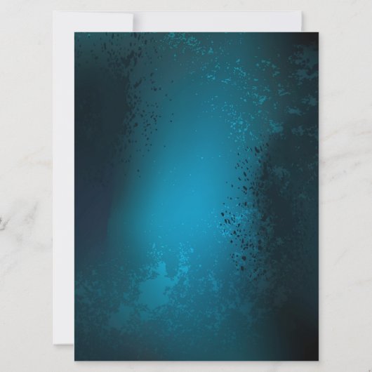 Türkis-Steampunkirche Hintergrund mit Gears Karte (Rückseite)