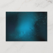 Türkis-Steampunkirche Hintergrund mit Gears Platzkarte (Rückseite)