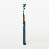 Türkis-Steampunkirche Hintergrund mit Gears Samsung Galaxy Hülle (Linke Seite)