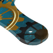 Türkis-Steampunkirche Hintergrund mit Gears Schneidebrett (Ecke)