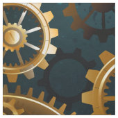 Türkis-Steampunkirche Hintergrund mit Gears Stoff (Muster)