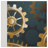 Türkis-Steampunkirche Hintergrund mit Gears Stoff (Muster)