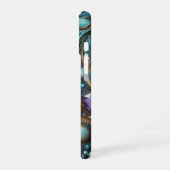 Türkis Stein iPhone-Hülle Slim iPhone 16 Hülle (Linke Seite)
